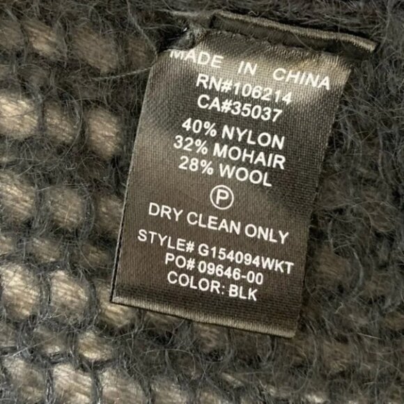 Revolve Joe's Jeans Forte Knit Cardigan Sweater Cacoon Oversized Wool Black XS - Picture 11 of 13